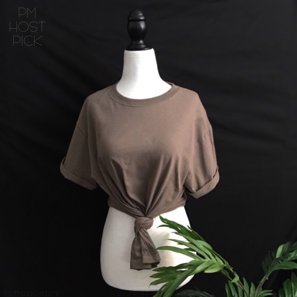 COPY - ✨NEW! safari knot top reworked tee✨